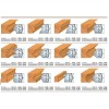 Cutite profilate h=40 mm pentru cap de frezare universal