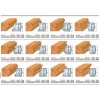 Cutite profilate h=40 mm pentru cap de frezare universal