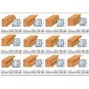 Cutite profilate h=40 mm pentru cap de frezare universal