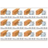 Cutite profilate h=40 mm pentru cap de frezare universal