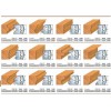 Cutite profilate h=40 mm pentru cap de frezare universal