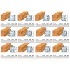 Cutite profilate h=40 mm pentru cap de frezare universal