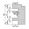 Cap de frezare profil-contraprofil